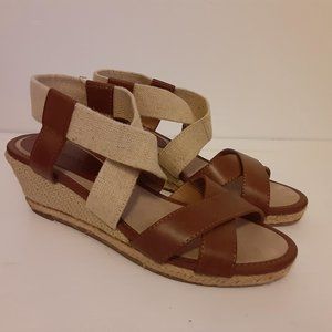 Merona Wedge Sandals Khaki/Brown